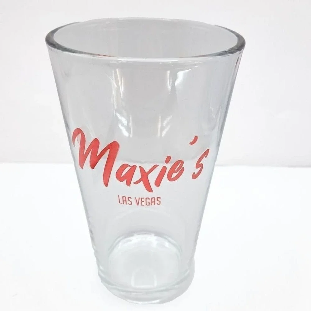 Maxies Pint Glass Vintage Las Vegas Barware‎ Collectible Clear Souvenir Gift